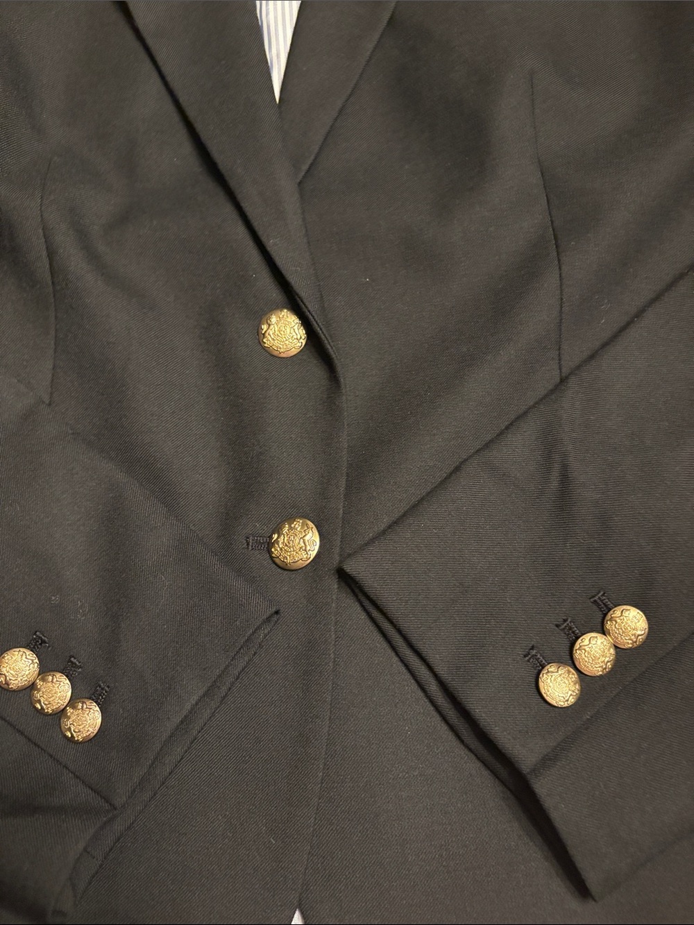 J Crew Factory women’s Original schoolboy blazer black AZ565 Size 12 NWT - Picture 8 of 9
